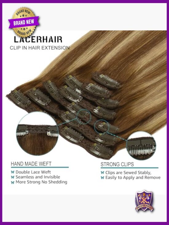 7pcs 140g Clip In Remy Human Hair Extensions Straight 20 Inch main image 5